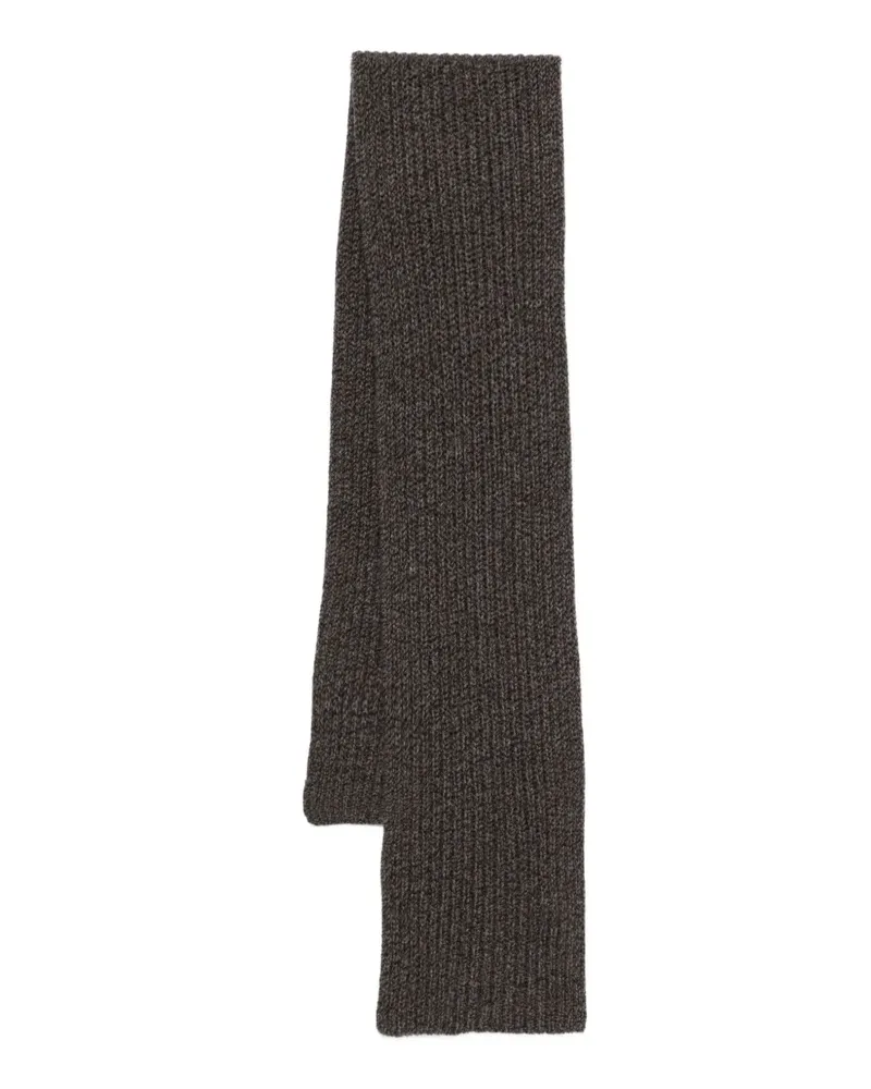 AGNONA button-detail scarf - Grau Grau