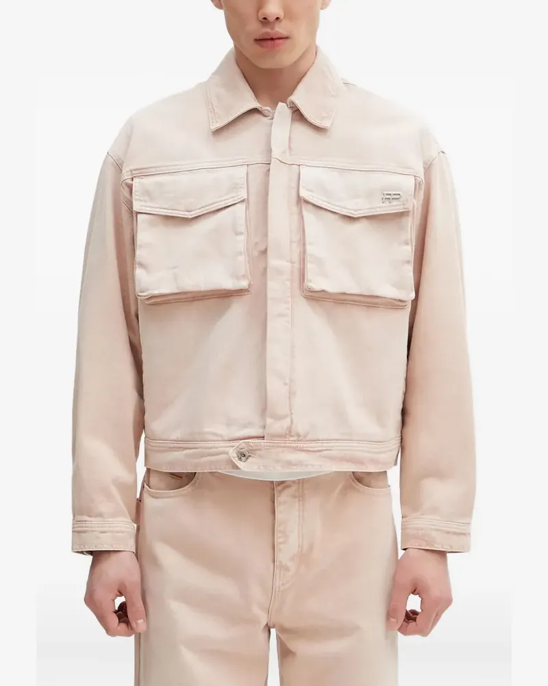 Filling Pieces Rose Dawn Hemdjacke mit Klappentasche - Rosa Rosa