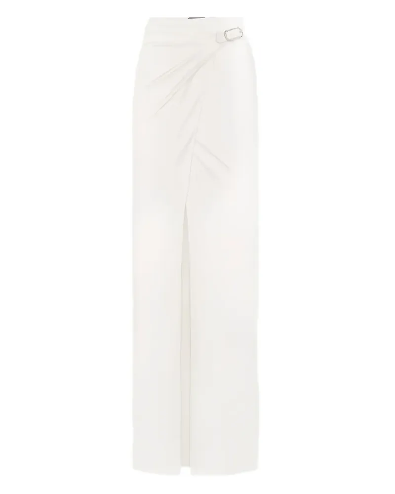 Tom Ford wrap-front buckle-fastening maxi skirt - Nude Nude