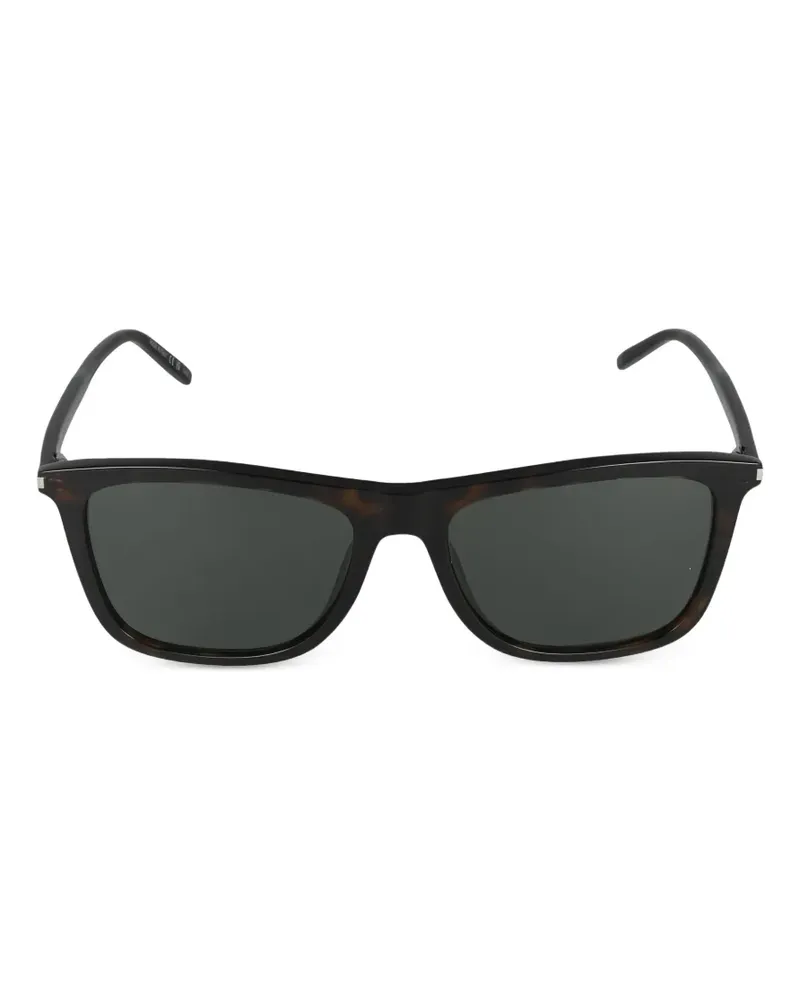 Saint Laurent SL 895 rectangle-frame sunglasses - Braun Braun