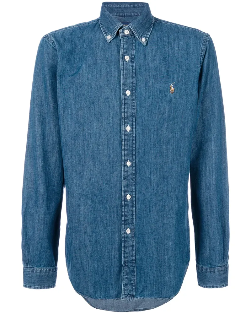Ralph Lauren Jeanshemd mit Knopfleiste - Blau Blau