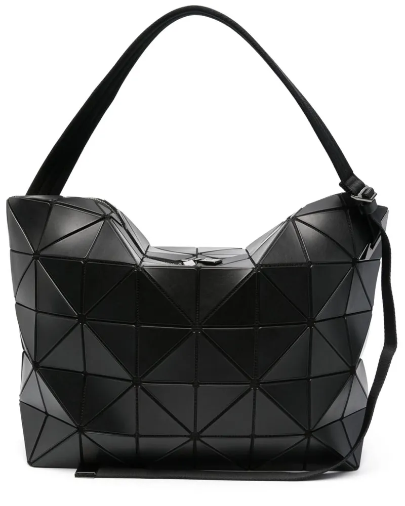 Issey Miyake Handtasche mit geometrischen Einsätzen Schwarz
