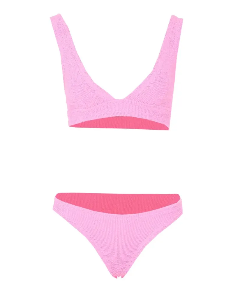 Hunza G Strukturierter Angel Bikini - Rosa Rosa
