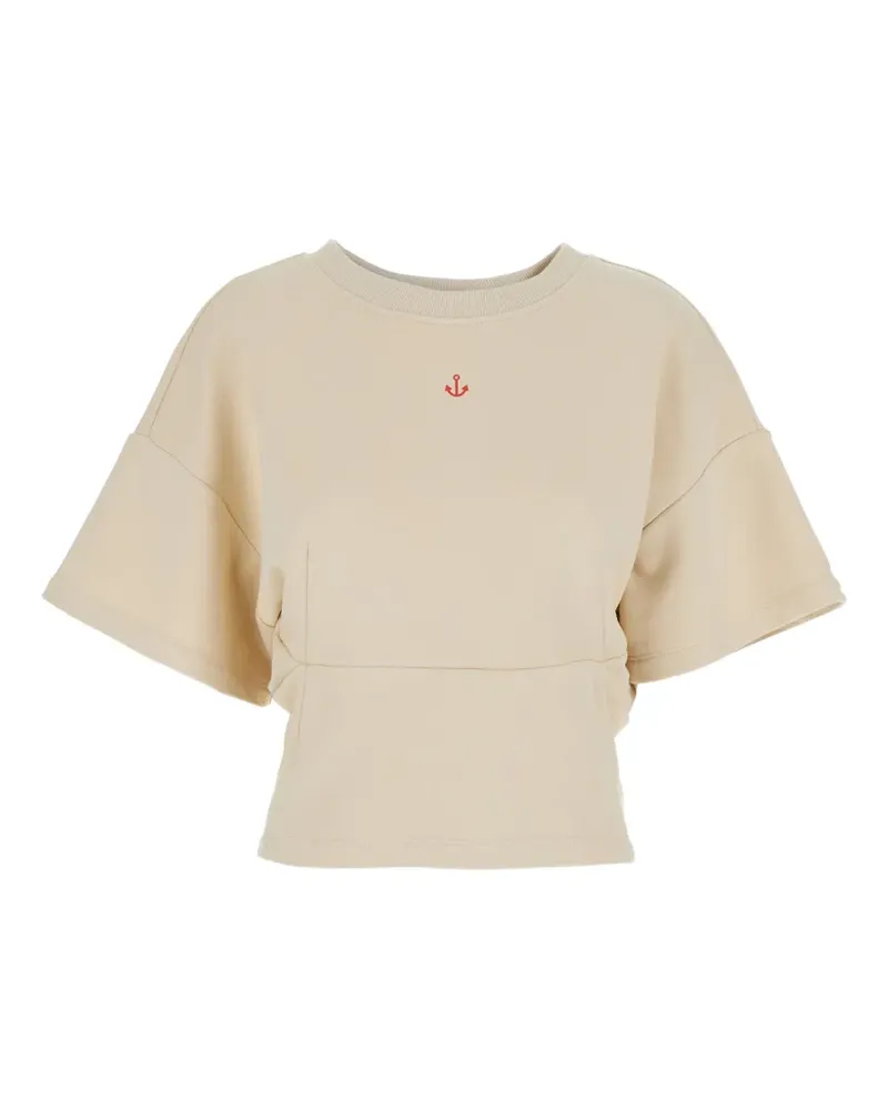 ..,merci cropped T-shirt - Nude Nude