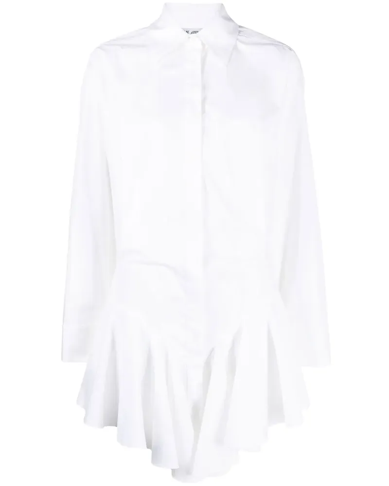 ATTICO Kleid mit Rüschen - Weiß Weiß