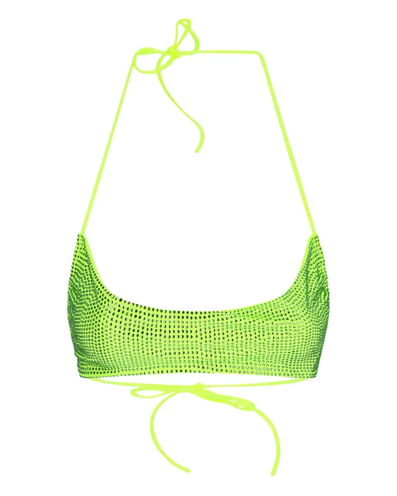 SANTA Brands Dahlia embellished bikini top - Grün Grün