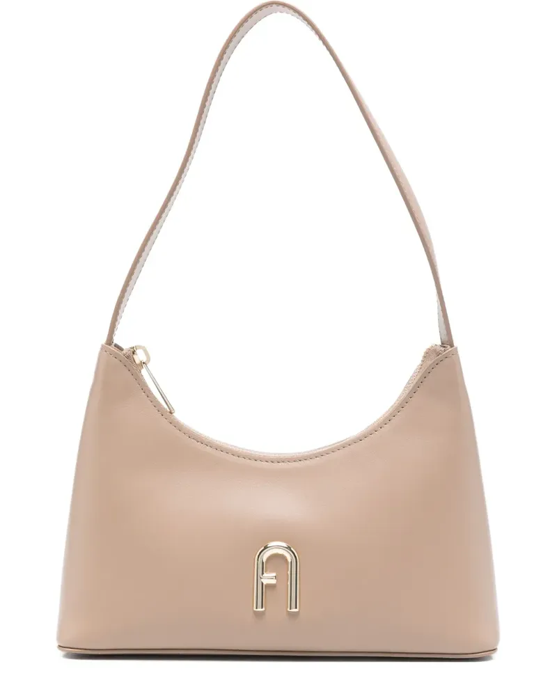 Furla Schultertasche aus Leder - Nude Nude