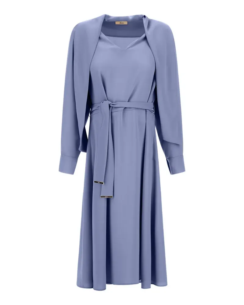 Herno Kleid mit Gürtel - Blau Blau