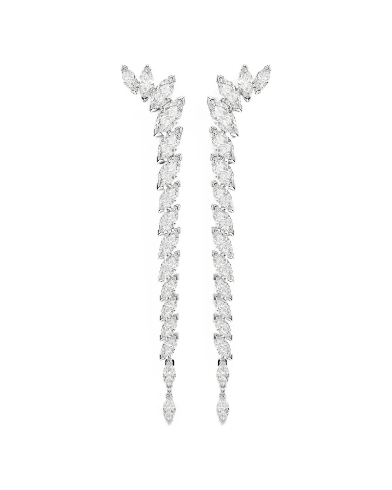 Swarovski Ohrringe mit Kristallen - Silber Silber