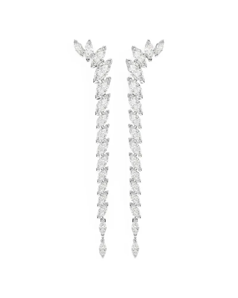 Swarovski crystal-embellished earrings - Silber Silber