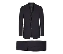 Anzug mit Pattentaschen - Blau