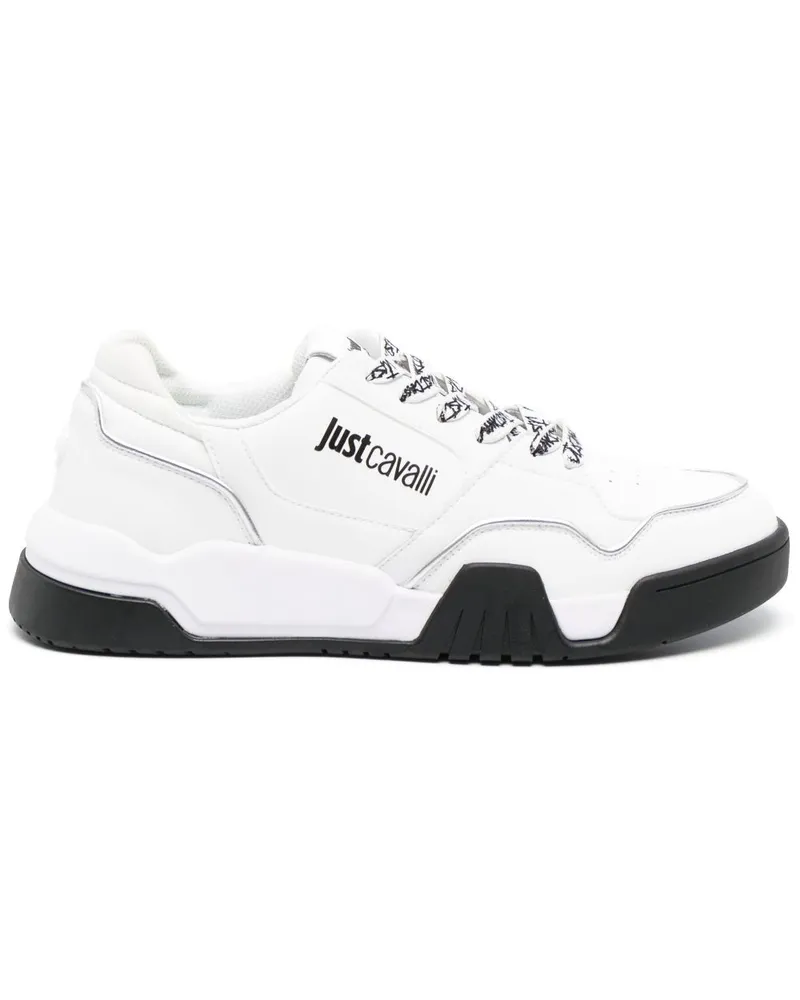 Just Cavalli Sneakers mit Logo-Print - Weiß Weiß
