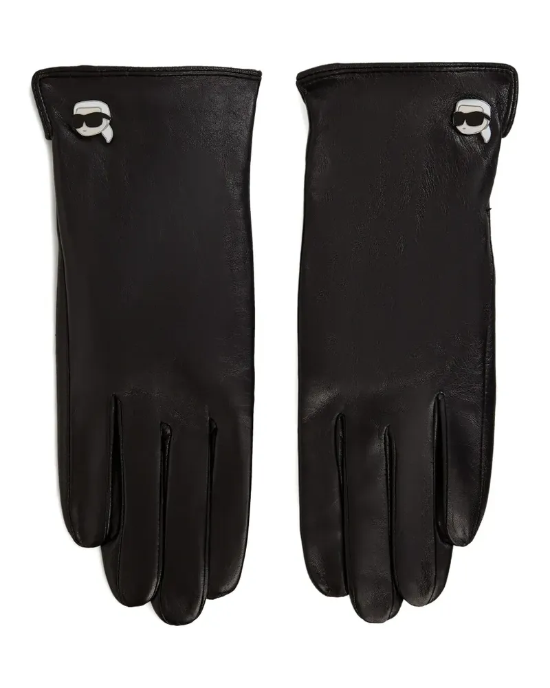 Karl Lagerfeld Ikon Handschuhe - Schwarz Schwarz