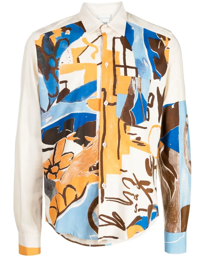 Bethany Williams Hemd mit grafischem Print - Nude Nude