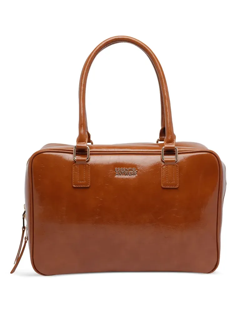 Essentiel Iremy Shiny tote bag - Braun Braun