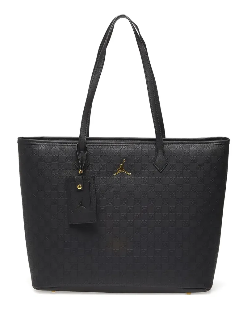 Jordan monogram zip-fastening tote bag - Schwarz Schwarz