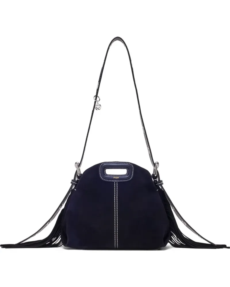 Maje mini MIss M fringe-detail tote bag - Blau Blau