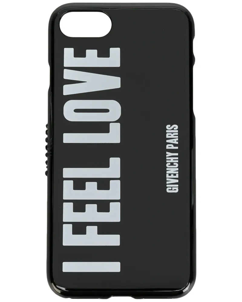 Givenchy iPhone 7-Hülle mit "I Feel Love"-Print - Schwarz Schwarz