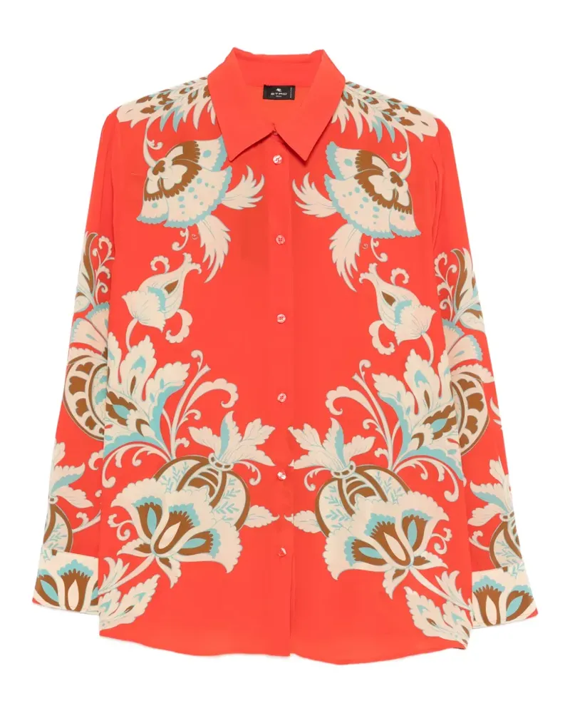 Etro floral-print shirt - Rot Rot