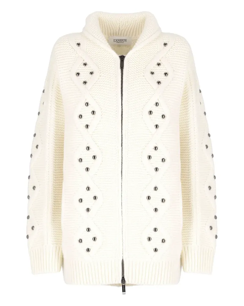 Laneus Cardigan mit Nieten - Nude Nude
