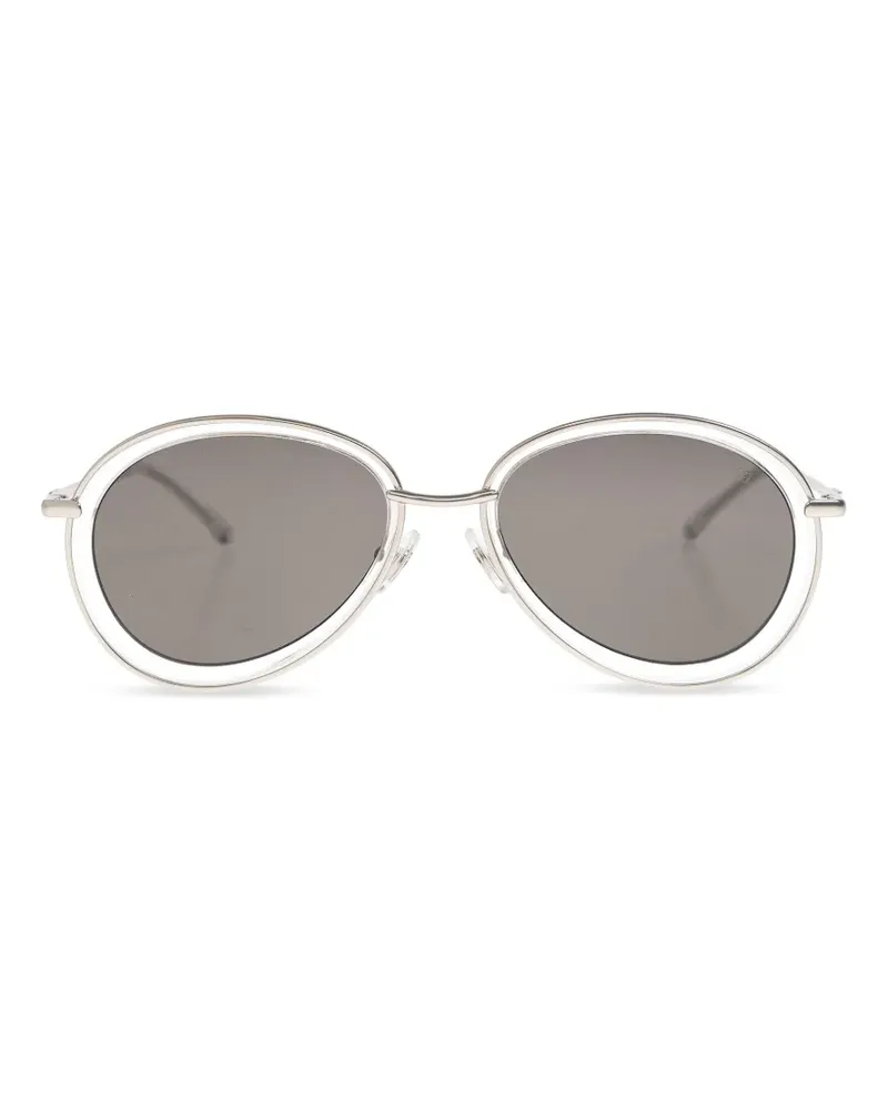 Diesel oval-frame sunglasses - Silber Silber