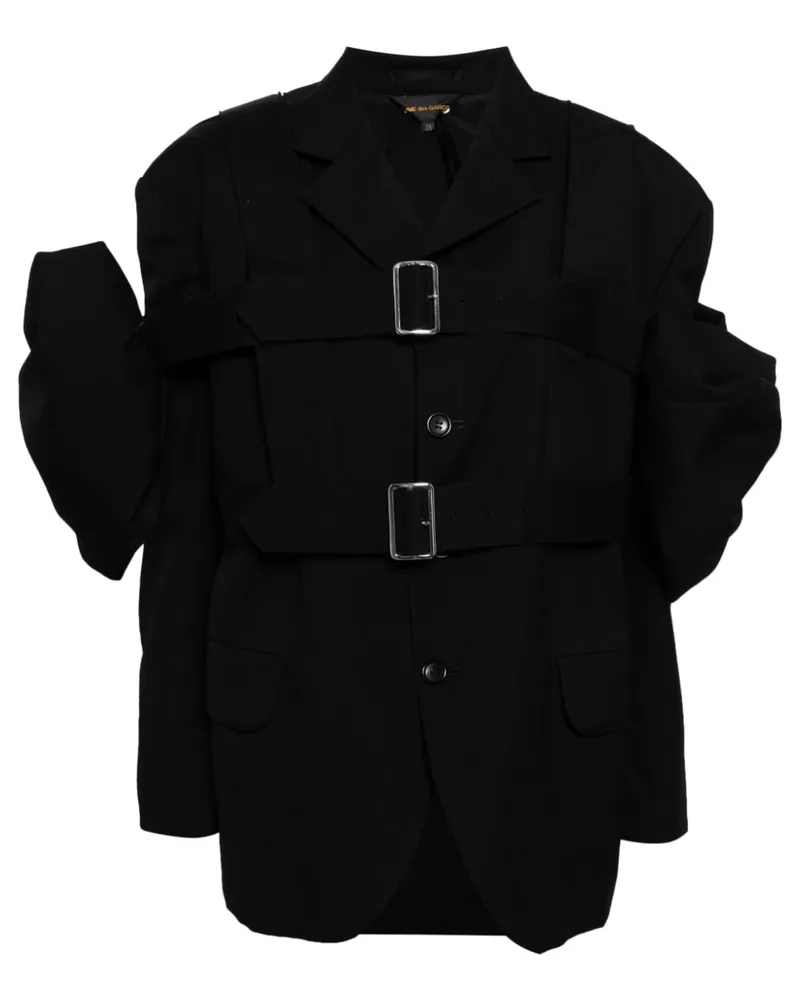 Comme des Garçons Blazer mit abnehmbaren Einsätzen - Schwarz Schwarz