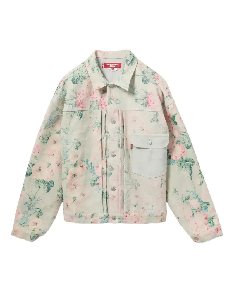 Junya Watanabe x Levi's rose-print jacket - Nude Nude