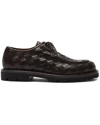 Scarosso Damiano leather derby shoes Braun