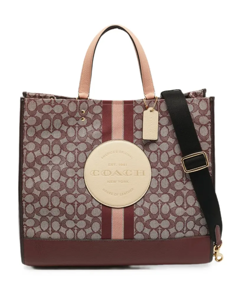 Coach Dempsey signature canvas tote bag - Rot Rot