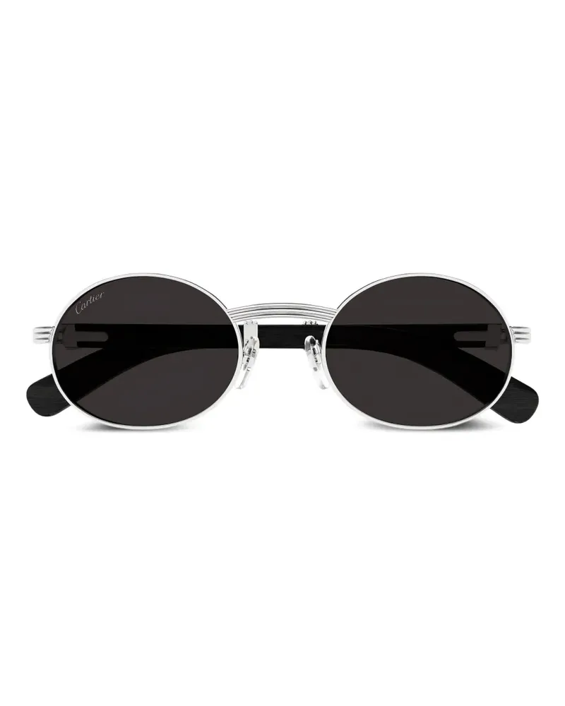 Cartier Première de Cartier Sonnenbrille mit ovalem Gestell - Silber Silber