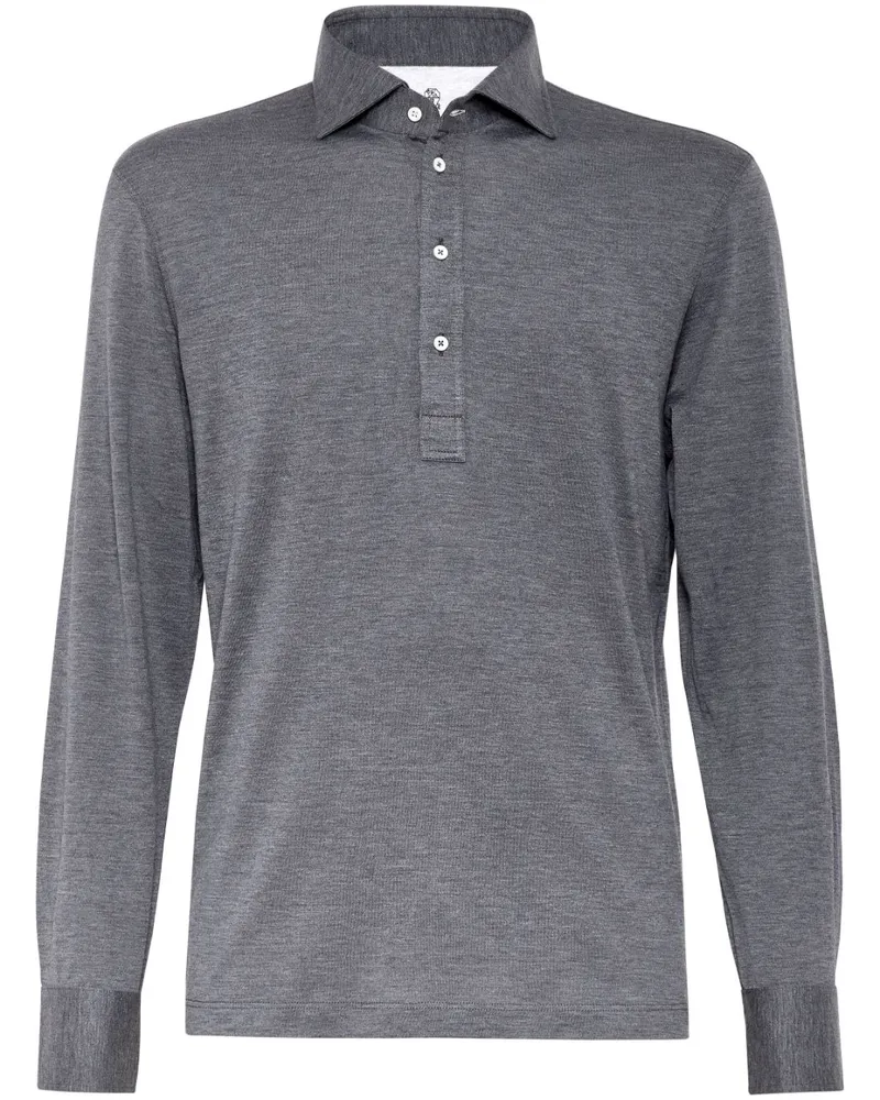 Brunello Cucinelli Klassisches Poloshirt - Grau Grau