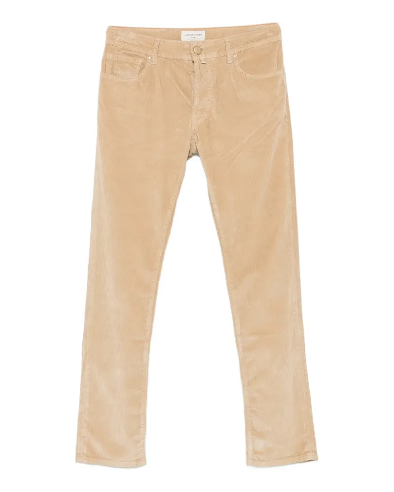 Jacob Cohën Bard Cordhose mit Logo-Patch - Nude Nude