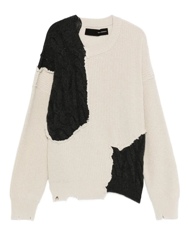Isabel Benenato Pullover im Distressed-Look - Nude Nude