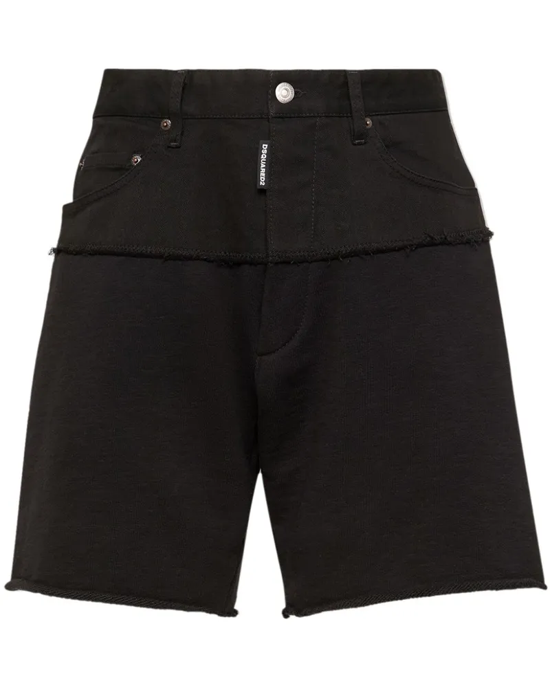Dsquared2 Jeans-Shorts mit Paspeln - Schwarz Schwarz