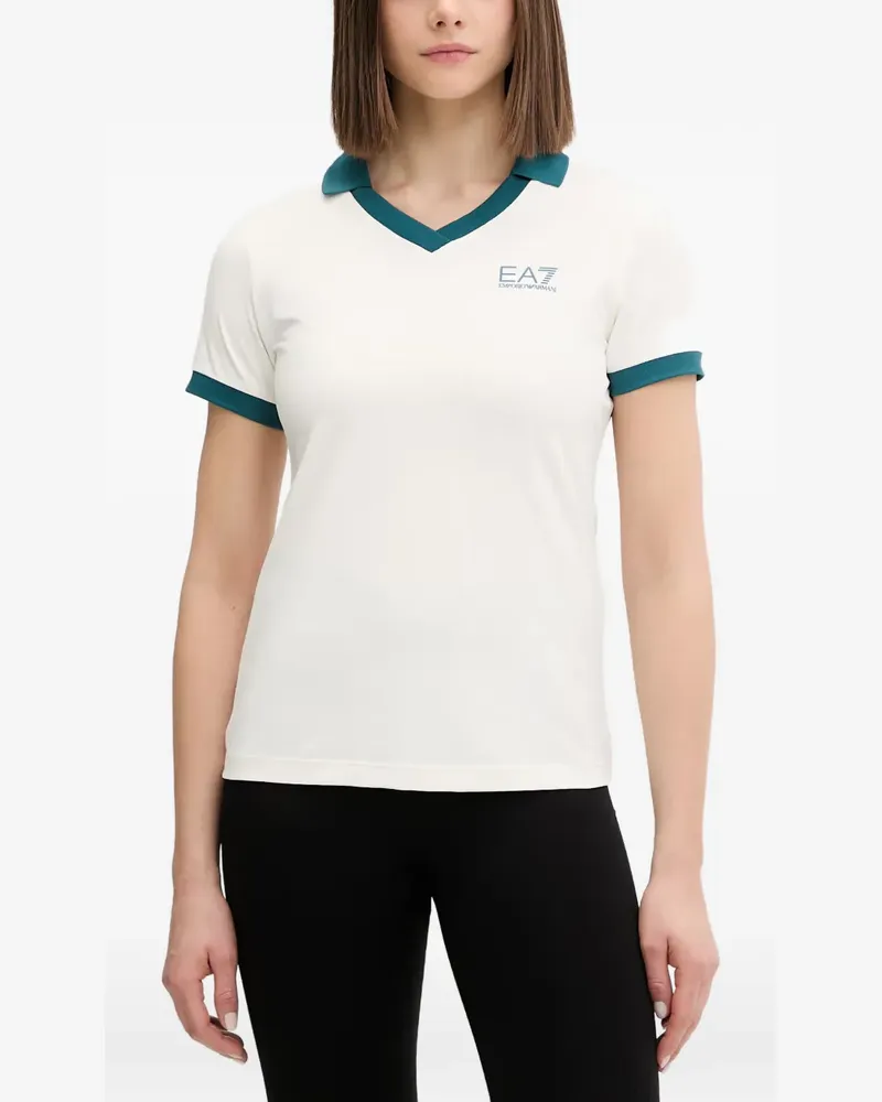 EA7 logo-print T-shirt - Weiß Weiß