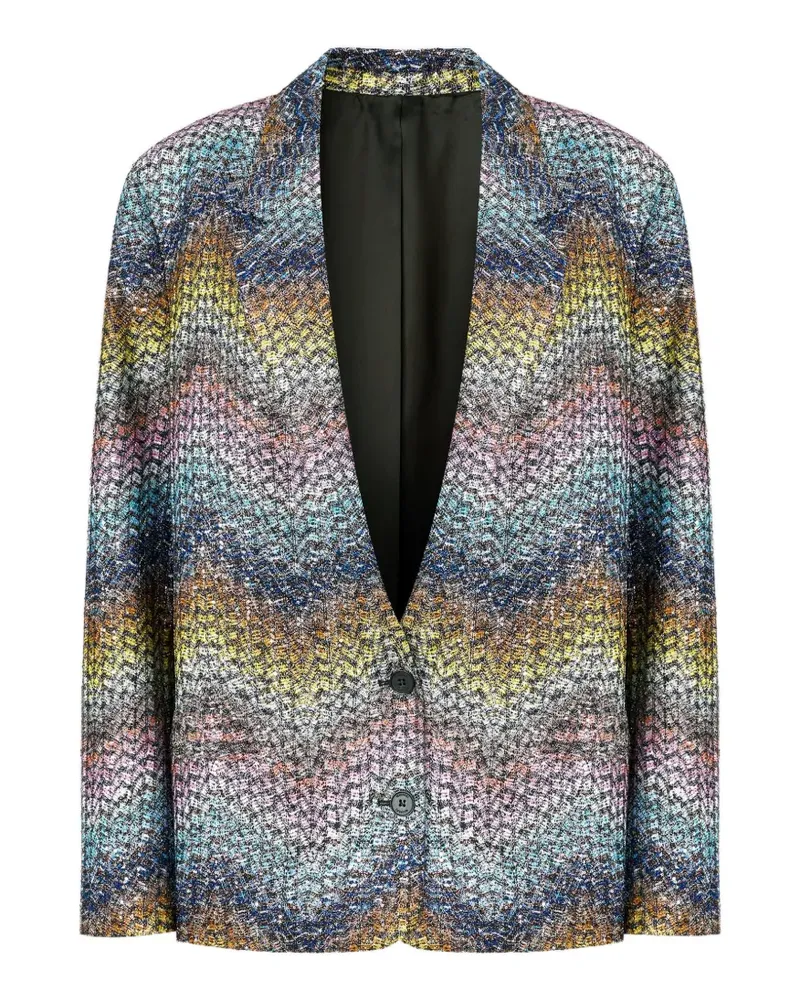Missoni Sakko mit Zickzackmuster - Blau Blau