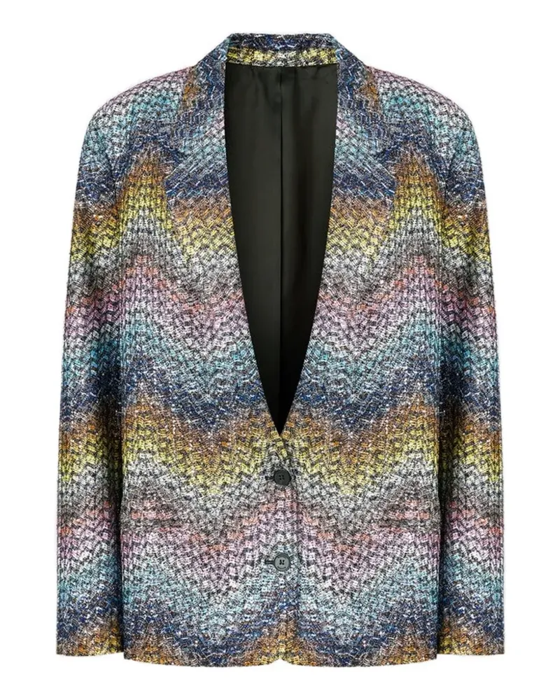 Missoni Sakko mit Zickzackmuster - Blau Blau