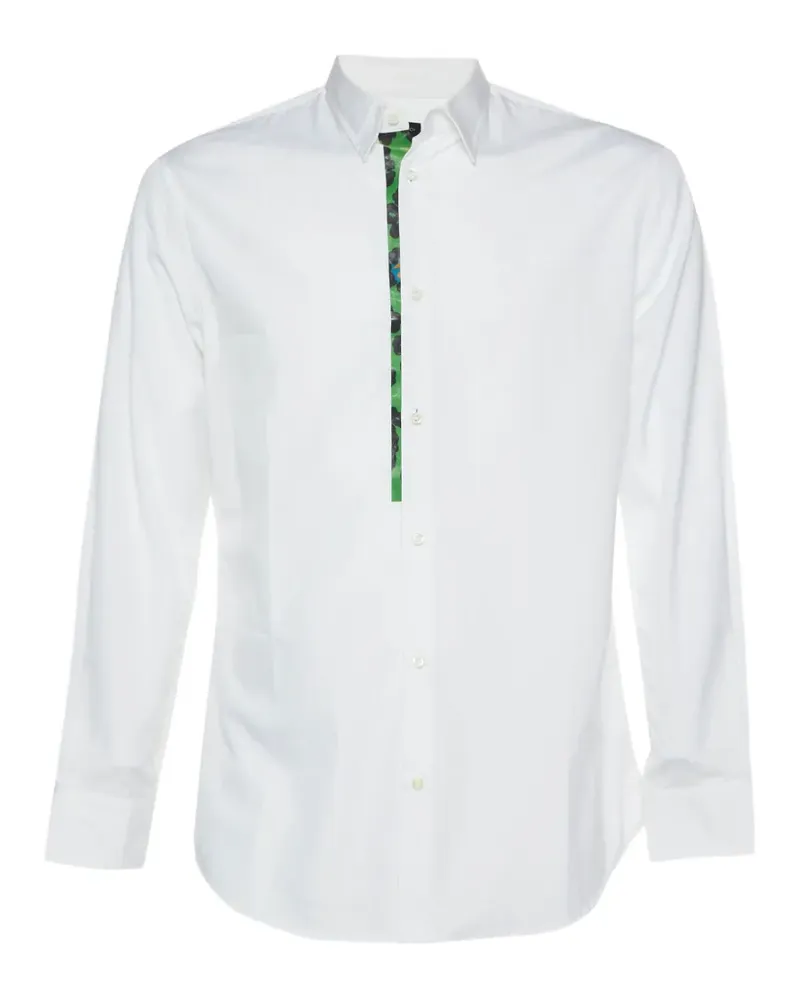 Dsquared2 Hemd mit Kontrastdetail - Weiß Weiß