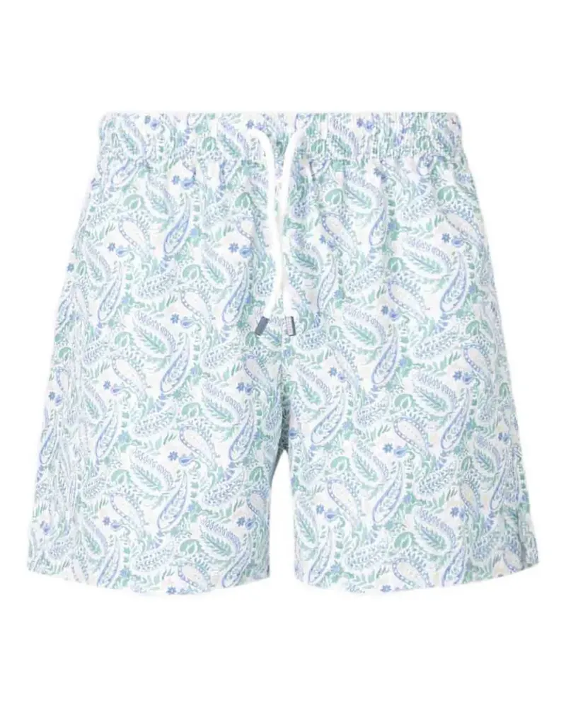 Fedeli Badeshorts mit Blumen-Print - Grün Grün