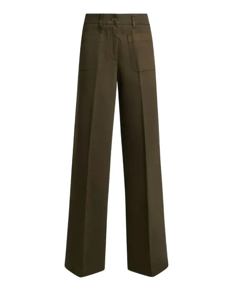 Etro wide-leg stretch cotton denim jeans - Grün Grün
