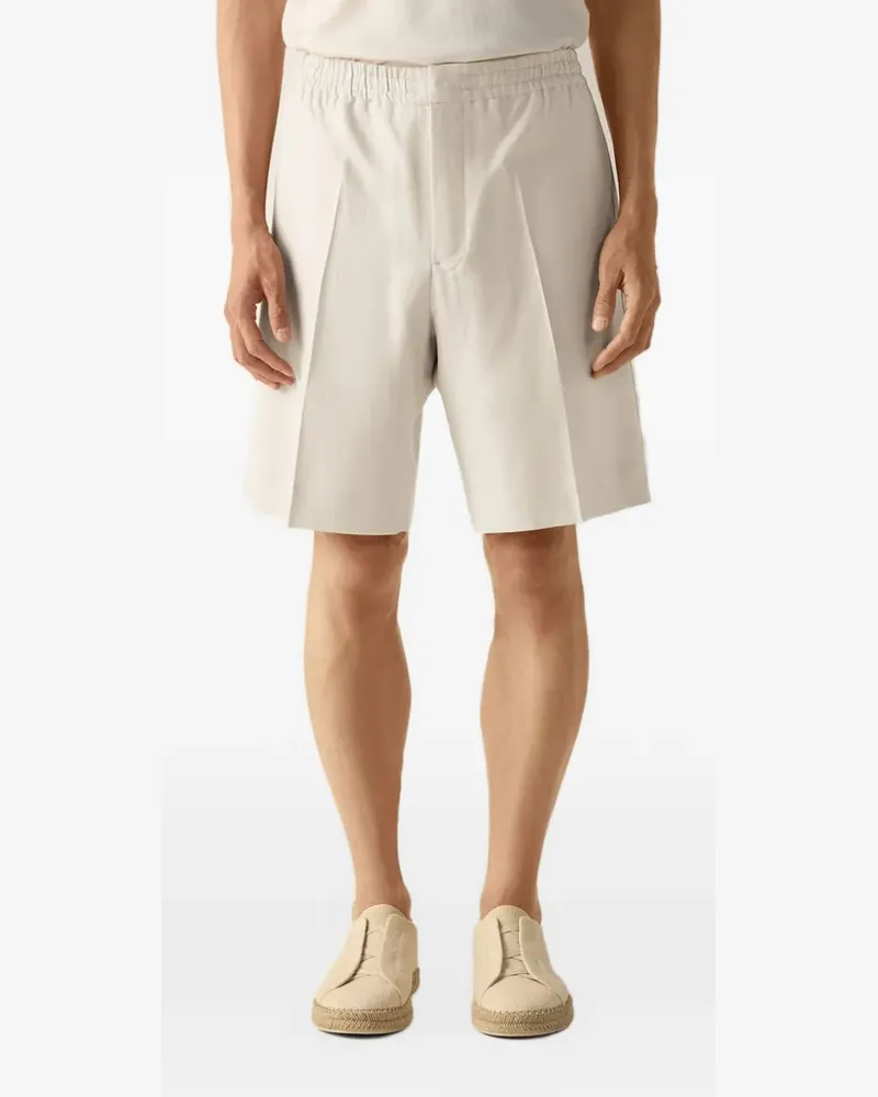 Ermenegildo Zegna Oasi Lino Shorts - Weiß Weiß