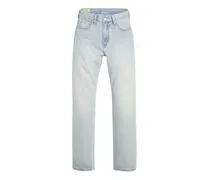 Easy Dad Straight-Leg-Jeans mit ausgeblichenem Effekt - Blau