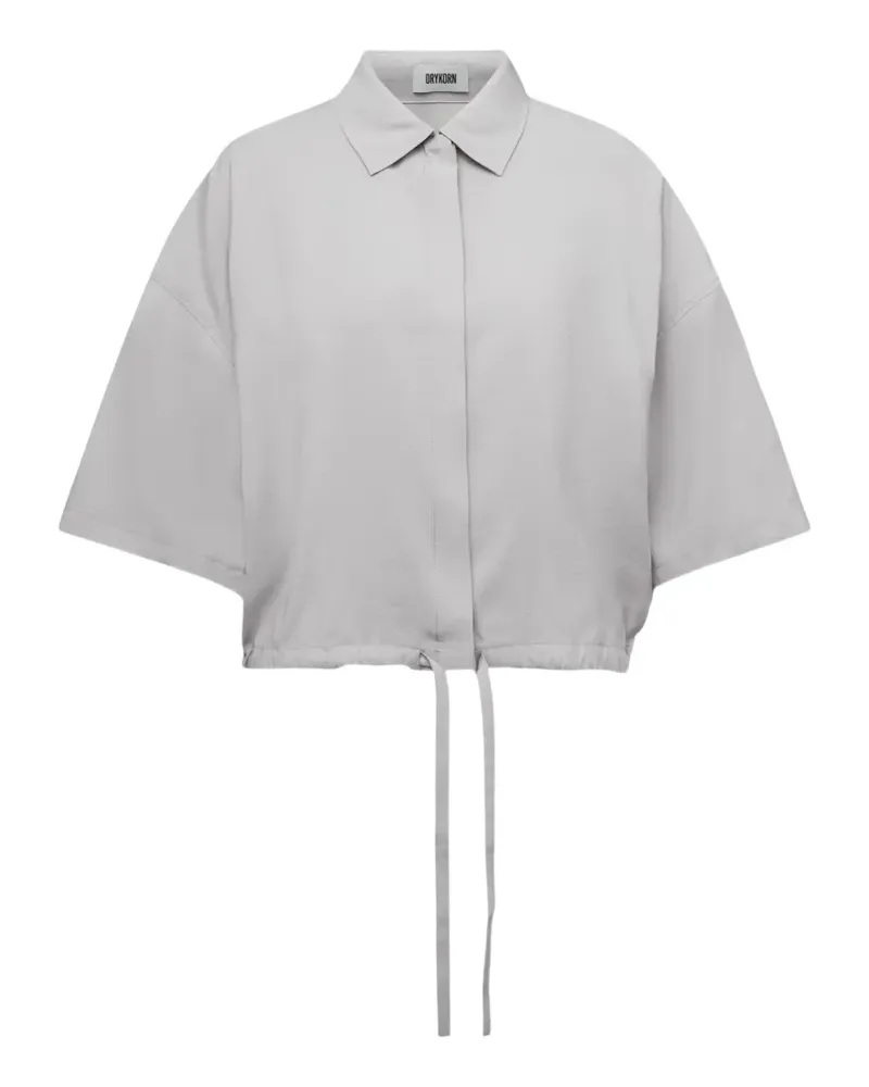 Drykorn Lainay drawstring cropped shirt - Grau Grau