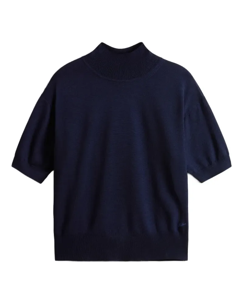 Woolrich Fein gestricktes T-Shirt - Blau Blau
