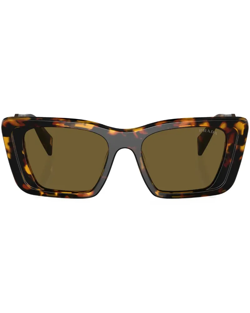 Prada Sonnenbrille mit eckigem Gestell - Grün Grün
