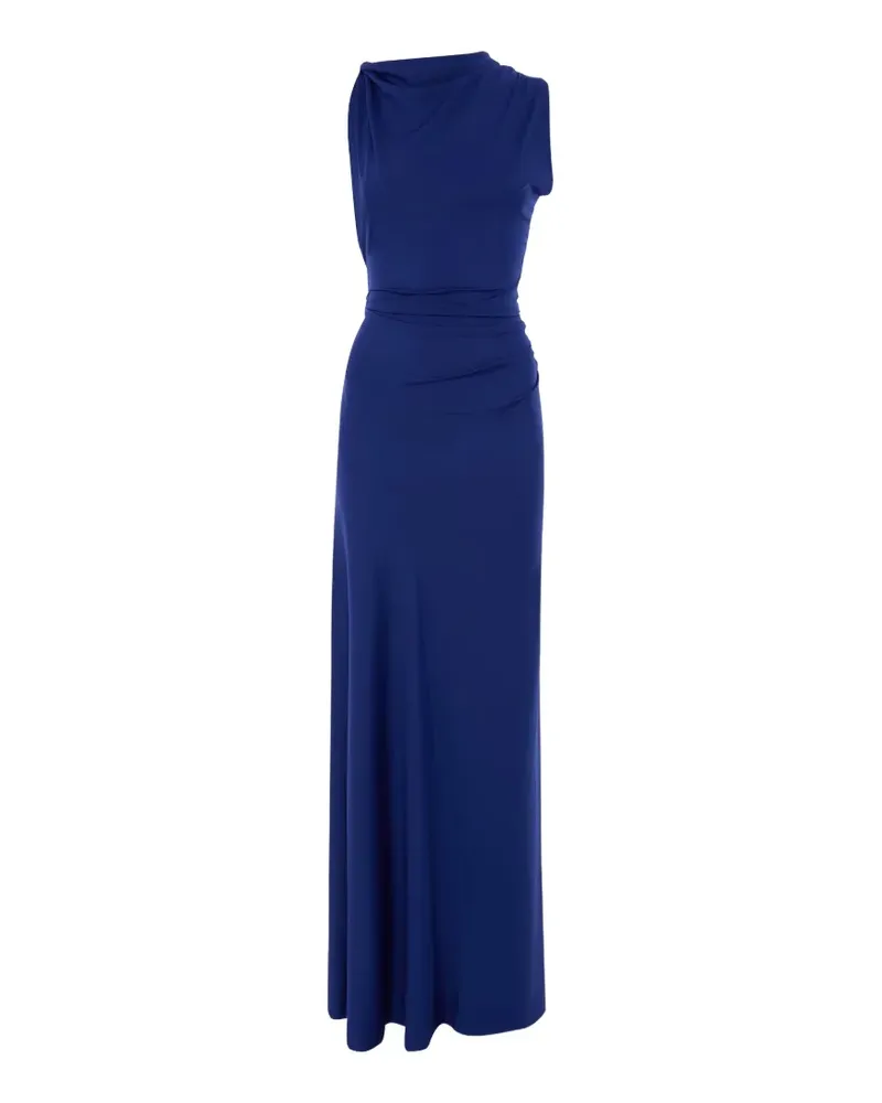 Victoria Beckham draped maxi dress - Blau Blau