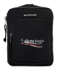 Balenciaga Explorer Kuriertasche Schwarz