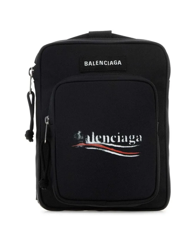 Balenciaga Explorer Kuriertasche - Schwarz Schwarz