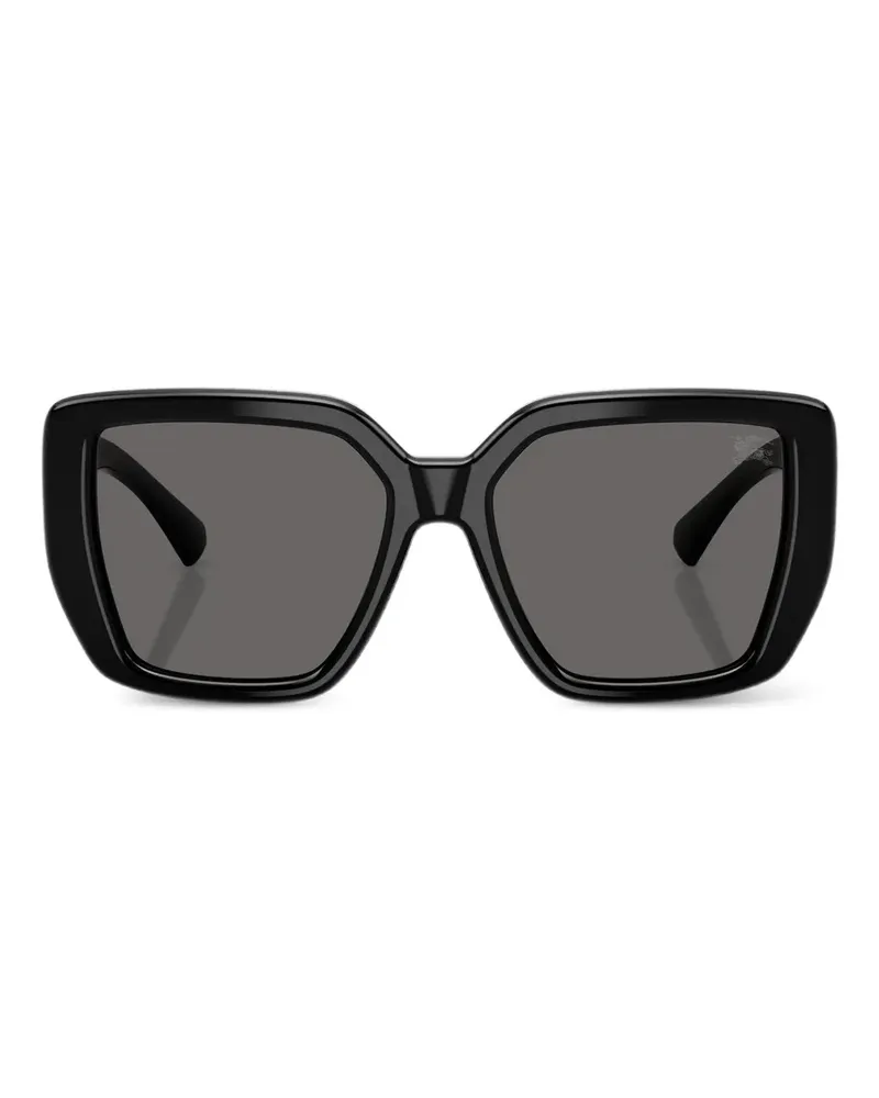Burberry Sonnenbrille mit eckigem Gestell - Schwarz Schwarz