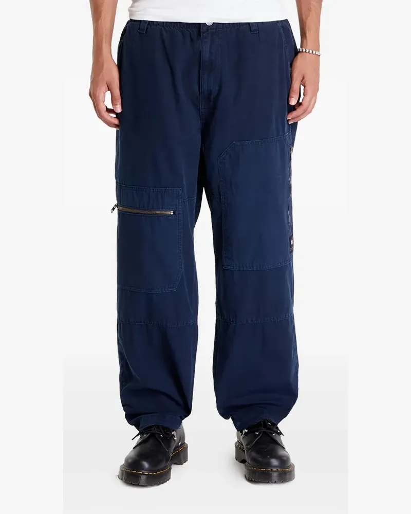 Tommy Hilfiger Cargohose mit Tapered-Bein - Blau Blau
